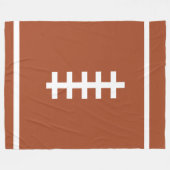 Couverture Polaire Forme Brown de football (Devant (Horizontal))