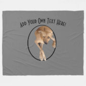 Couverture Polaire Forme de lancement personnalisée du stade (Devant (Horizontal))