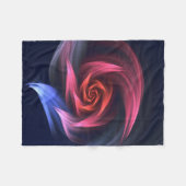 Couverture Polaire Forme De Vortex Abstrait Rouge Et Bleu (Devant (Horizontal))