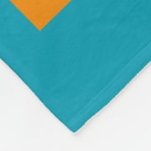 Couverture Polaire Forme géométrique Motif rose orange turquoise (Coin)