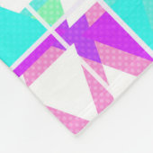 Couverture Polaire forme triangles Abstraits motif géométrique (Coin)