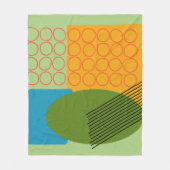 Couverture Polaire Formes Abstraites (Devant)