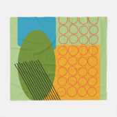 Couverture Polaire Formes Abstraites (Devant (Horizontal))