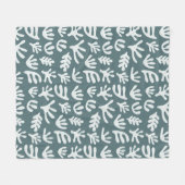 Couverture Polaire Formes botaniques Matisse Cutout Motif Fleece Bla (Devant (Horizontal))