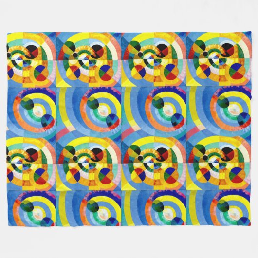 Couverture Polaire Formes couleur par Robert Delaunay (Devant (Horizontal))