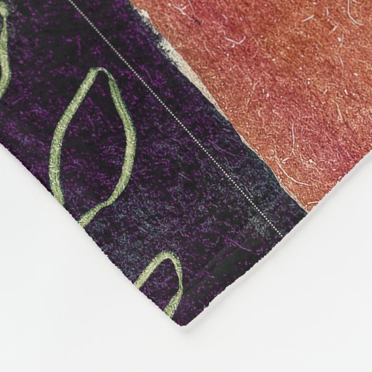 Couverture Polaire Formes et Feuilles de cercles géométriques Abstrai (Coin)