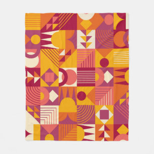 Couverture Polaire formes géométriques Abstraites motif transparent