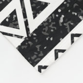 Couverture Polaire Formes géométriques blanches de la Parties scintil (Coin)