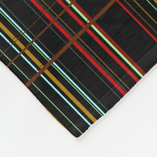 Couverture Polaire Formes triangulaires triangulaires avec initiales  (Coin)