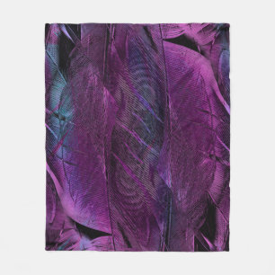 Couverture Polaire Formulaire de texture motif de plume