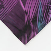 Couverture Polaire Formulaire de texture motif de plume (Coin)