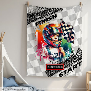 Couverture Polaire Formule 1 Boy Racing Anniversaire