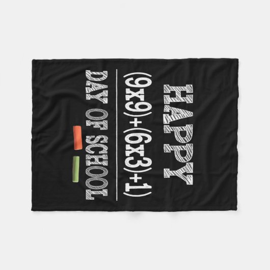 Couverture Polaire Formule Math 100 Jours D'École (Devant (Horizontal))