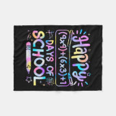 Couverture Polaire Formule Mathématique 100 Jours D'école Drôle Prof (Devant (Horizontal))