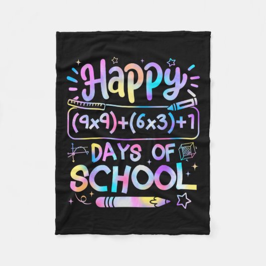 Couverture Polaire Formule Mathématique 100 Jours D'école Drôle Prof (Devant)