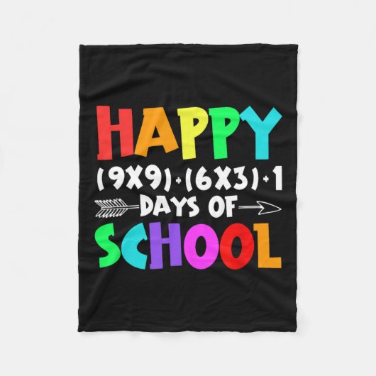 Couverture Polaire Formule Mathématique Drôle 100 Jours D'école Fille (Devant)