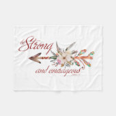 Couverture Polaire Fort et courageux (Devant (Horizontal))