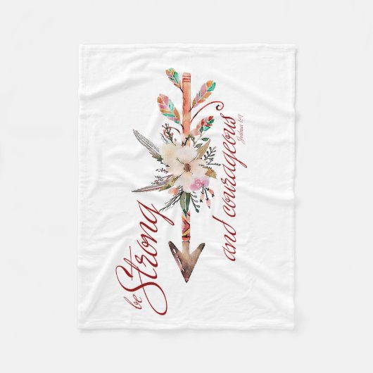 Couverture Polaire Fort et courageux (Devant)