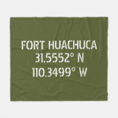 Couverture Polaire Fort Huachuca Latitude Longitude (Devant (Horizontal))