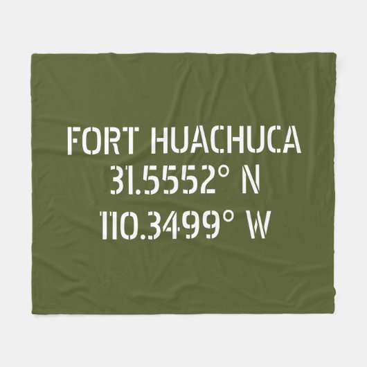Couverture Polaire Fort Huachuca Latitude Longitude (Devant (Horizontal))