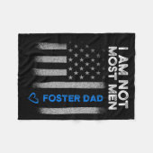 Couverture Polaire Foster Parent Dad Most Men Foster Care  (Devant (Horizontal))