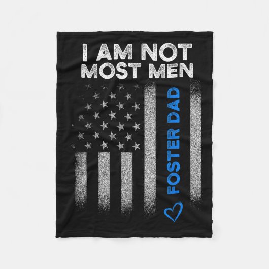 Couverture Polaire Foster Parent Dad Most Men Foster Care  (Devant)