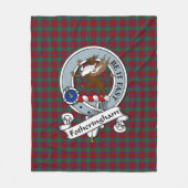 Couverture Polaire Fotheringham Clan Badge Tartan Plaid (Devant)