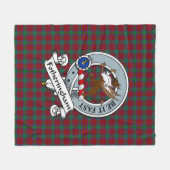 Couverture Polaire Fotheringham Clan Badge Tartan Plaid (Devant (Horizontal))
