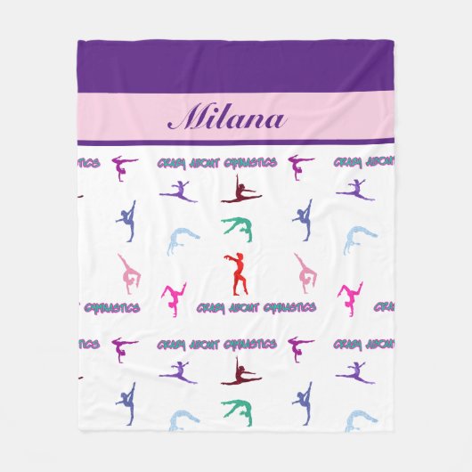 Couverture Polaire Fou de la gymnastique (Devant)