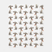Couverture Polaire fou fou lévrier whippet (Devant)