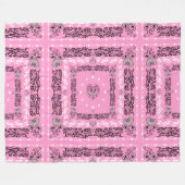 Couverture Polaire Foulard rose (Devant (Horizontal))