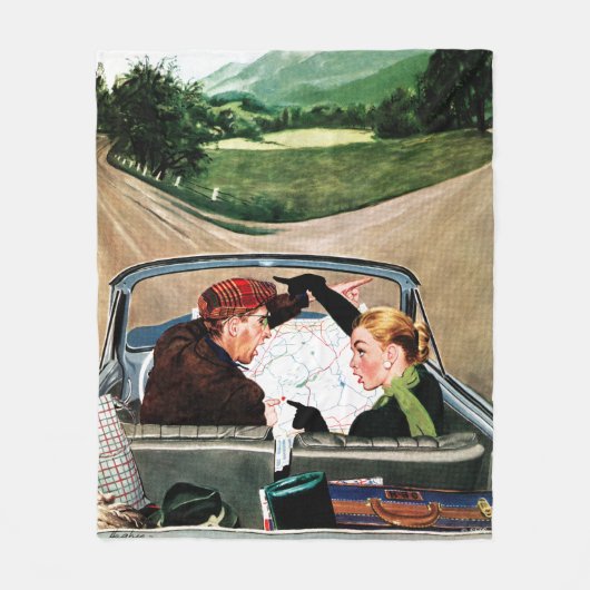 Couverture Polaire Fourche sur la route (Devant)