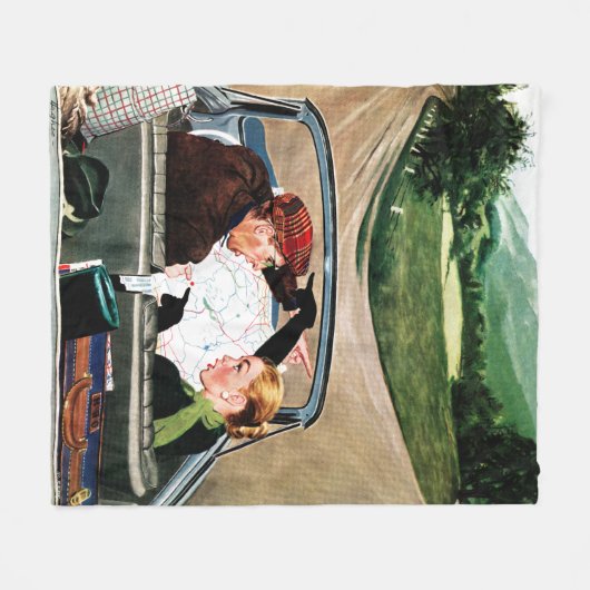 Couverture Polaire Fourche sur la route (Devant (Horizontal))