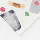 Couverture Polaire Fournitures Médicales en aquarelle (Coin)