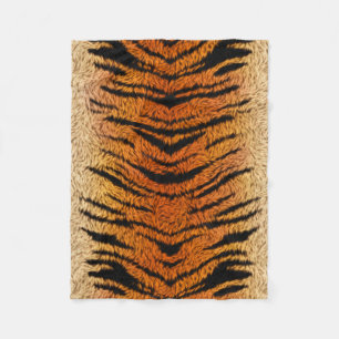 Couverture Polaire Fourrure d'animal de tigre de Bengale
