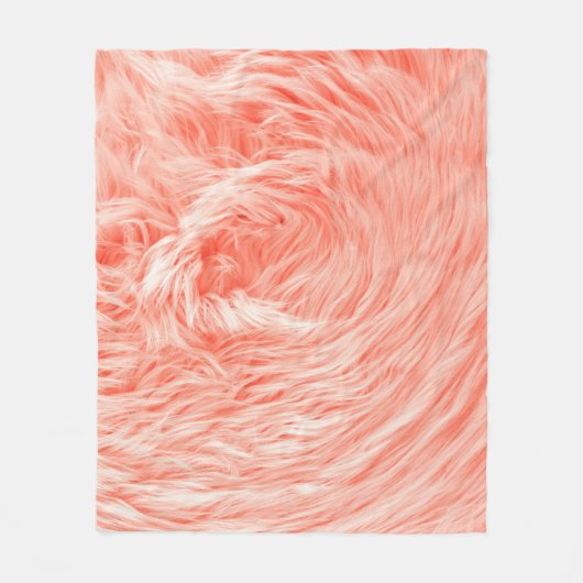 Couverture Polaire Fourrure de farine de corail : Tendance 2019. (Devant)