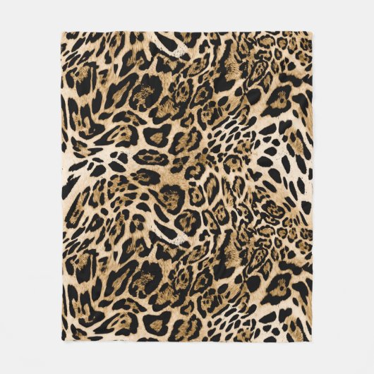 Couverture Polaire Fourrure de léopard d'Afrique : Texture d'animal s (Devant)