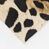 Couverture Polaire Fourrure de léopard d'Afrique : Texture d'animal s (Coin)
