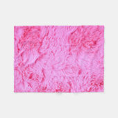 Couverture Polaire Fourrure rose de Faux (Devant (Horizontal))