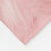 Couverture Polaire Fourrure rose pâle (Coin)
