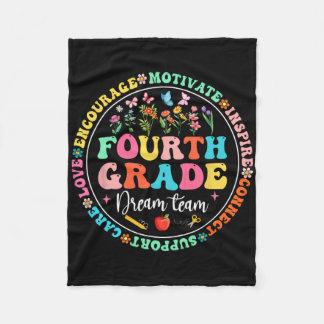 Couverture Polaire Fourth Grade Dream Team Back To School Teacher Lov