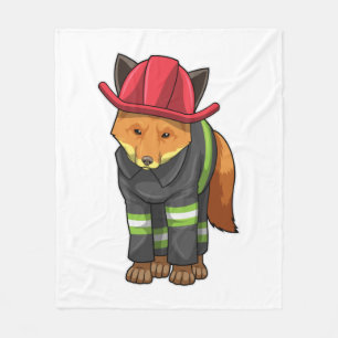 Couverture Polaire Fox as Firefighter avec Helmet