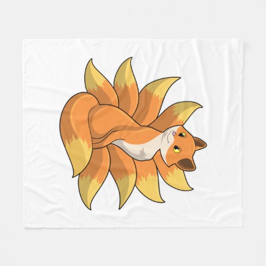 Couverture Polaire Fox avec 9 queues Fox (Devant (Horizontal))