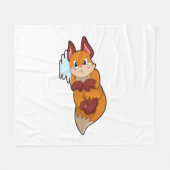 Couverture Polaire Fox en train de pleurer (Devant (Horizontal))