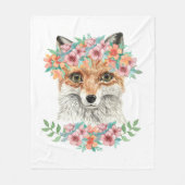 Couverture Polaire Fox floral (Devant)