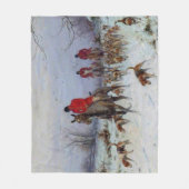 Couverture Polaire Fox Huntsmen et Hounds Retour à la maison (Devant)