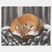 Couverture Polaire Fox Love sur Stone Haven (Devant (Horizontal))