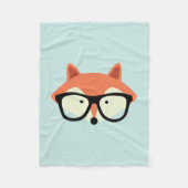 Couverture Polaire Fox rouge de hippie (Devant)