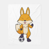 Couverture Polaire Fox Soccer player Soccer (Devant)