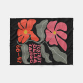 Couverture Polaire Foxtrots Deltas Tangos 86 47 Boho Fleur (Devant (Horizontal))